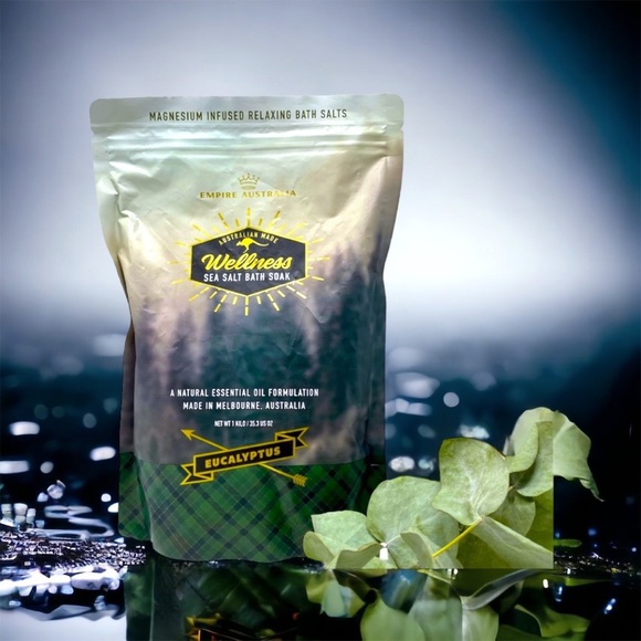 NWT Empire Australia Wellness Eucalyptus Sea Salt Bath Soak - Large 35.3 oz bag - Picture 1 of 3